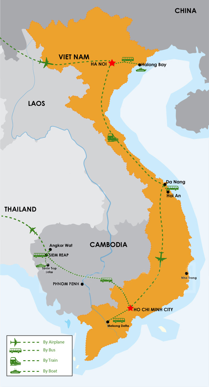 ALL OF VIETNAM AND SIEM REAP CAMBODIA IN 12 DAYS
